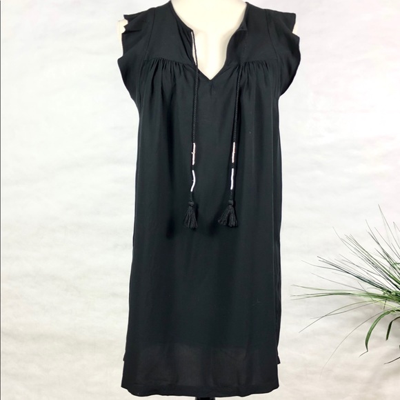LOFT Dresses & Skirts - Loft black dress split neck dress
